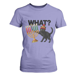 Funny Black Cat Chaos Kwanzaa Kinara Candle T Shirt For Women African Heritage Gift TS12 Violet Print Your Wear