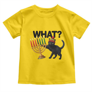 Funny Black Cat Chaos Kwanzaa Kinara Candle Toddler T Shirt African Heritage Gift TS12 Daisy Print Your Wear
