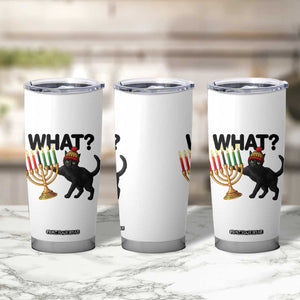 Funny Black Cat Chaos Kwanzaa Kinara Candle Tumbler Cup African Heritage Gift TS12 Print Your Wear