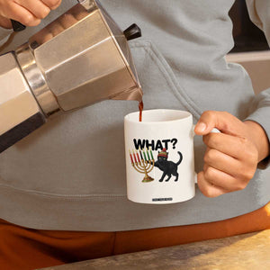 Funny Black Cat Chaos Kwanzaa Kinara Candle Coffee Mug African Heritage Gift TS12 Print Your Wear