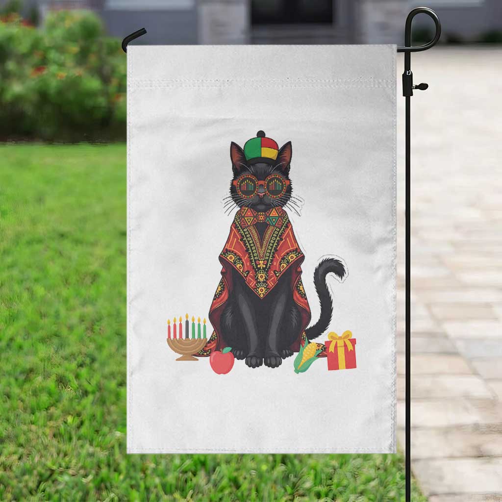Cute Kwanzaa Cat Dashiki Garden Flag African Heritage Gift TS12 Print Your Wear
