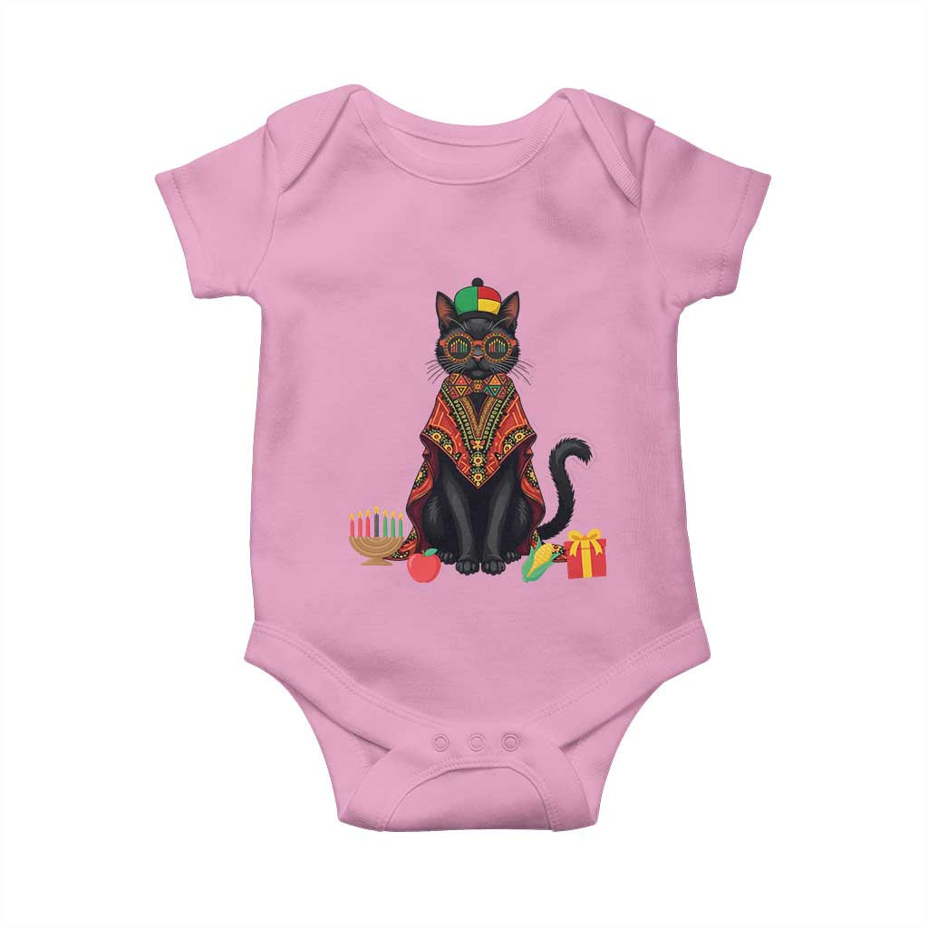 Cute Kwanzaa Cat Dashiki Baby Onesie African Heritage Gift TS12 Light Pink Print Your Wear