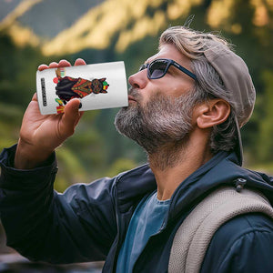 Cute Kwanzaa Cat Dashiki 4 in 1 Can Cooler Tumbler African Heritage Gift TS12 Print Your Wear