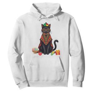 Cute Kwanzaa Cat Dashiki Hoodie African Heritage Gift TS12 White Print Your Wear