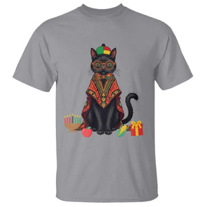Cute Kwanzaa Cat Dashiki T Shirt African Heritage Gift TS12 Sport Gray Print Your Wear
