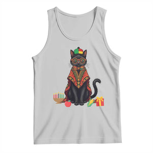 Cute Kwanzaa Cat Dashiki Tank Top African Heritage Gift TS12 Ash Print Your Wear