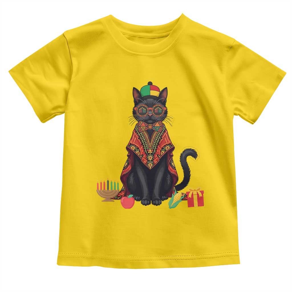 Cute Kwanzaa Cat Dashiki Toddler T Shirt African Heritage Gift TS12 Daisy Print Your Wear
