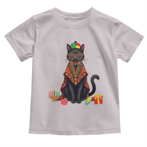 Cute Kwanzaa Cat Dashiki Toddler T Shirt African Heritage Gift TS12 Ice Gray Print Your Wear