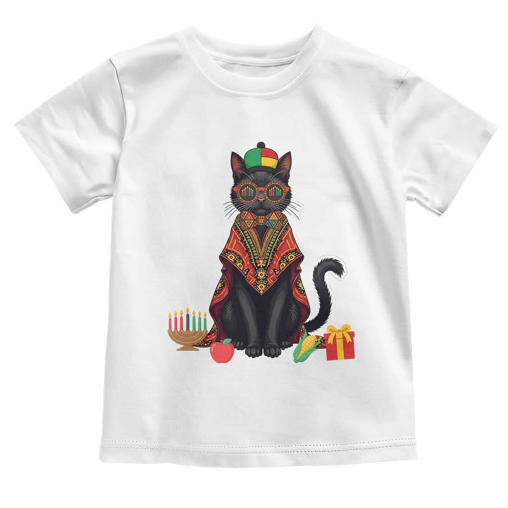 Cute Kwanzaa Cat Dashiki Toddler T Shirt African Heritage Gift TS12 White Print Your Wear