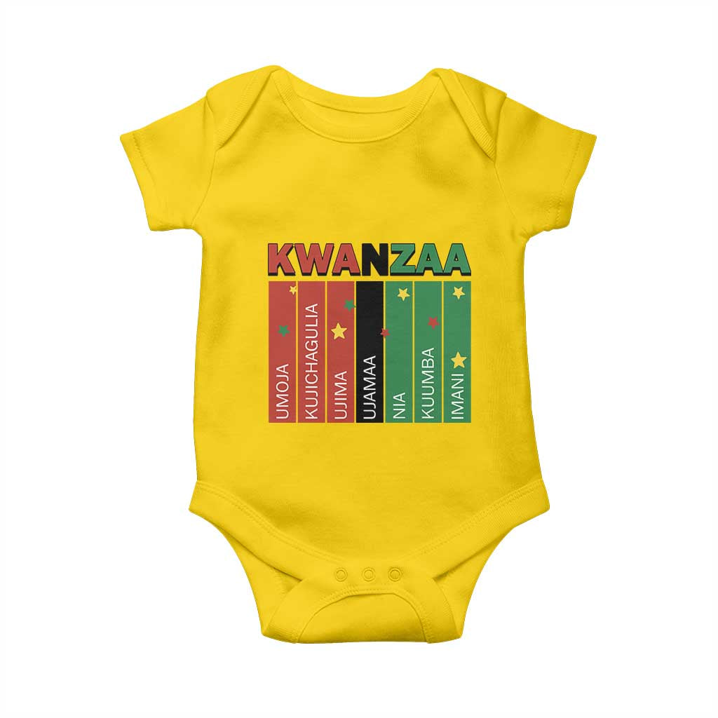 Light Of Kwanzaa Baby Onesie Nguzo Saba African Heritage Gift TS12 Daisy Print Your Wear