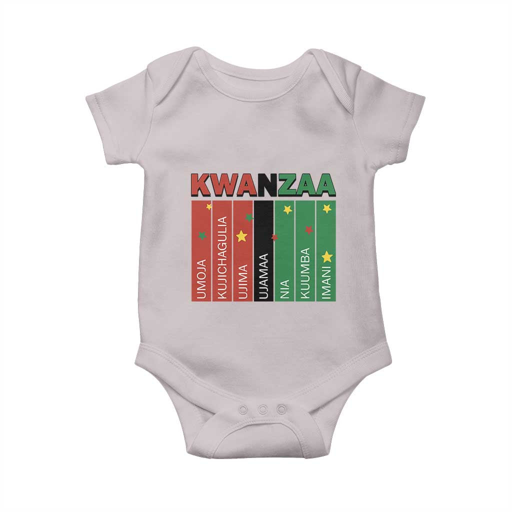 Light Of Kwanzaa Baby Onesie Nguzo Saba African Heritage Gift TS12 Ice Gray Print Your Wear