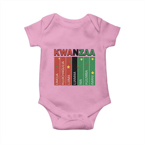 Light Of Kwanzaa Baby Onesie Nguzo Saba African Heritage Gift TS12 Light Pink Print Your Wear