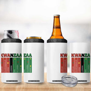 Light Of Kwanzaa 4 in 1 Can Cooler Tumbler Nguzo Saba African Heritage Gift TS12 Print Your Wear