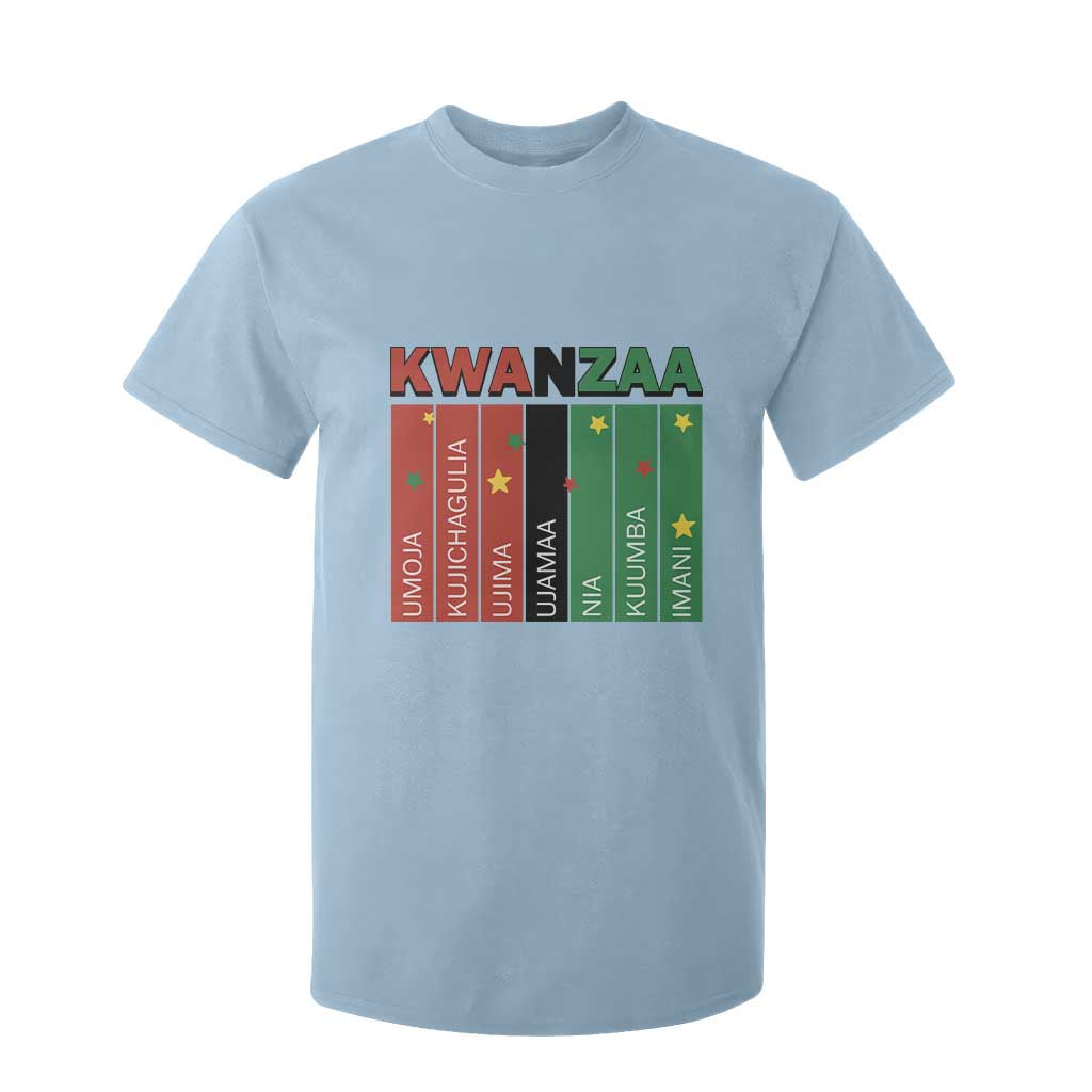 Light Of Kwanzaa T Shirt For Kid Nguzo Saba African Heritage Gift TS12 Light Blue Print Your Wear