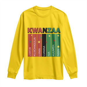 Light Of Kwanzaa Long Sleeve Shirt Nguzo Saba African Heritage Gift TS12 Daisy Print Your Wear