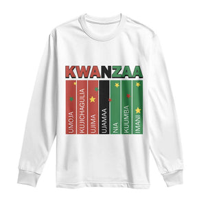Light Of Kwanzaa Long Sleeve Shirt Nguzo Saba African Heritage Gift TS12 White Print Your Wear