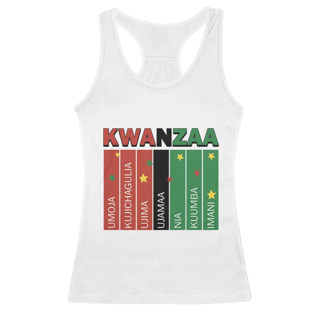 Light Of Kwanzaa Racerback Tank Top Nguzo Saba African Heritage Gift TS12 White Print Your Wear