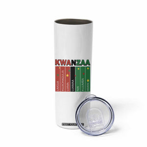 Light Of Kwanzaa Skinny Tumbler Nguzo Saba African Heritage Gift TS12 Print Your Wear