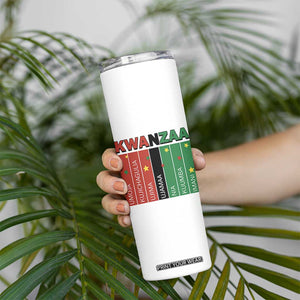 Light Of Kwanzaa Skinny Tumbler Nguzo Saba African Heritage Gift TS12 Print Your Wear