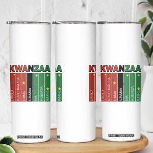 Light Of Kwanzaa Skinny Tumbler Nguzo Saba African Heritage Gift TS12 Print Your Wear