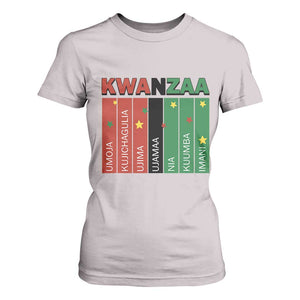 Light Of Kwanzaa T Shirt For Women Nguzo Saba African Heritage Gift TS12 Ice Gray Print Your Wear