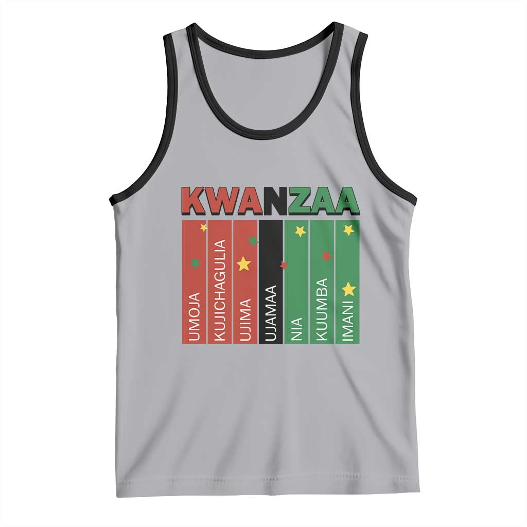 Light Of Kwanzaa Tank Top Nguzo Saba African Heritage Gift TS12 Athletic Heather Black Print Your Wear