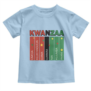 Light Of Kwanzaa Toddler T Shirt Nguzo Saba African Heritage Gift TS12 Light Blue Print Your Wear