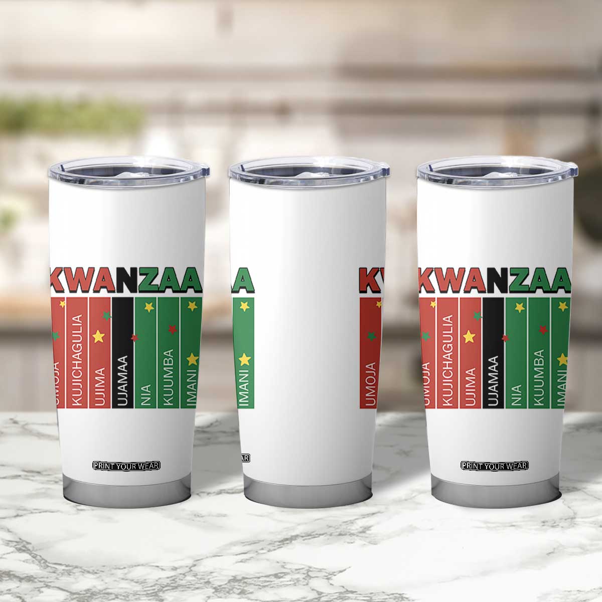 Light Of Kwanzaa Tumbler Cup Nguzo Saba African Heritage Gift TS12 Print Your Wear