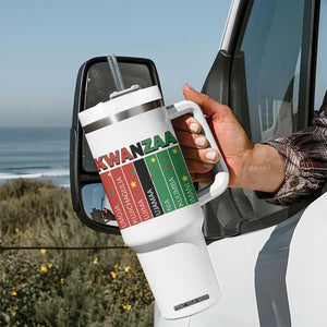 Light Of Kwanzaa Tumbler With Handle Nguzo Saba African Heritage Gift TS12 Print Your Wear