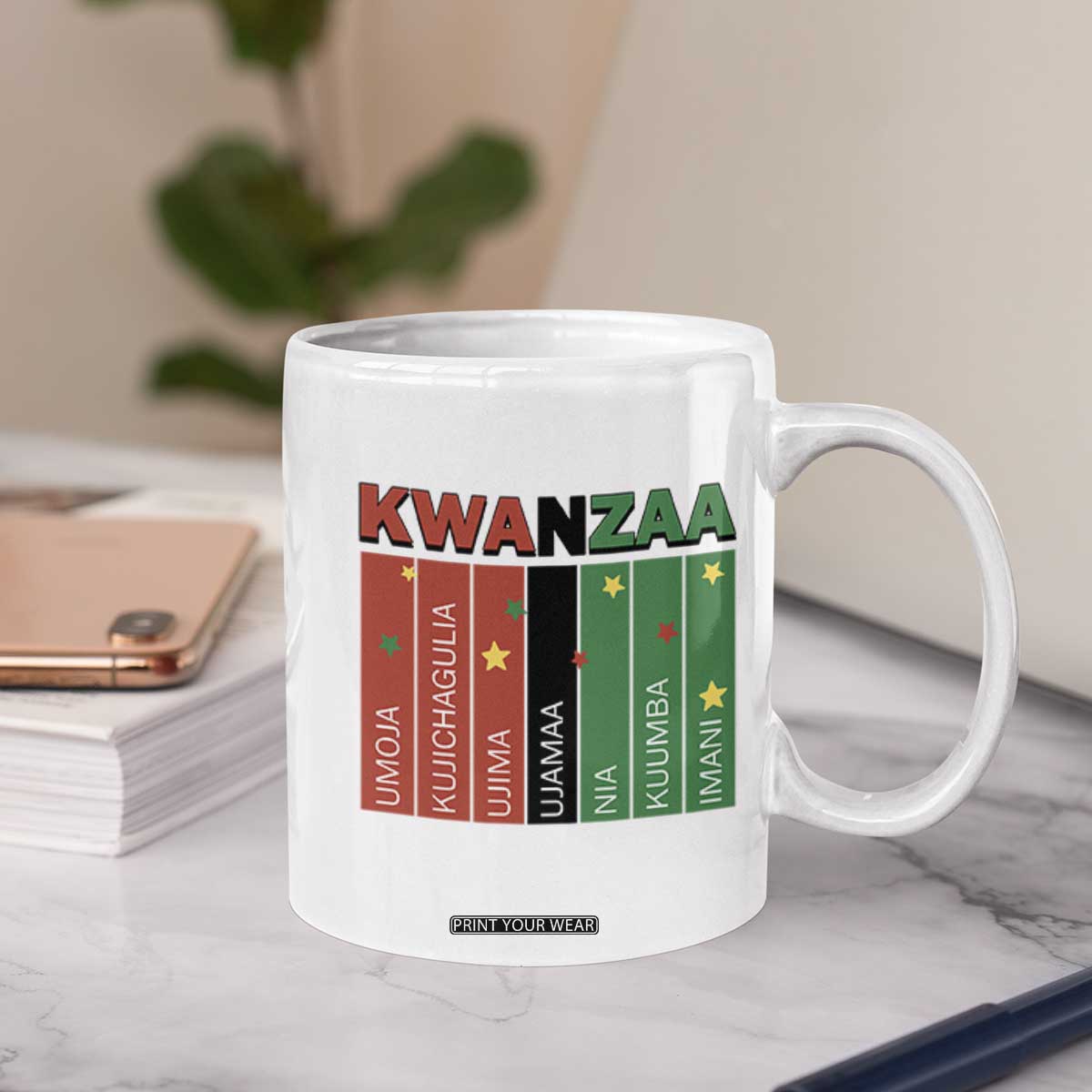 Light Of Kwanzaa Coffee Mug Nguzo Saba African Heritage Gift TS12 Print Your Wear