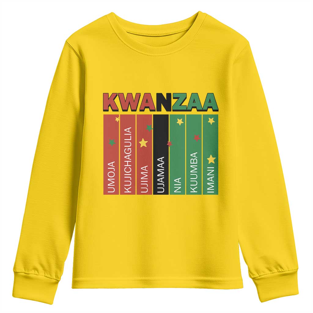 Light Of Kwanzaa Youth Sweatshirt Nguzo Saba African Heritage Gift TS12 Daisy Print Your Wear