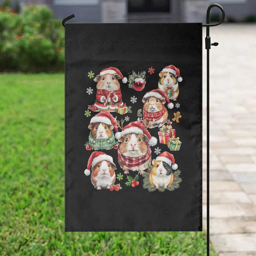 Funny Santa Cavy Squad Garden Flag Christmas Guinea Pig Gift TS12 Print Your Wear
