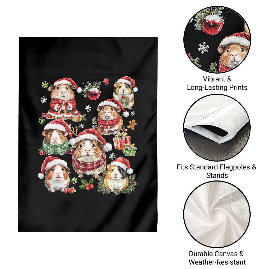 Funny Santa Cavy Squad Garden Flag Christmas Guinea Pig Gift TS12 Print Your Wear