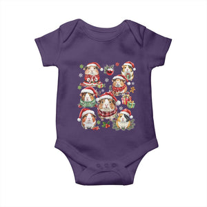 Funny Santa Cavy Squad Baby Onesie Christmas Guinea Pig Gift TS12 Purple Print Your Wear