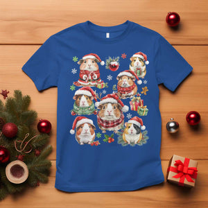 Funny Santa Cavy Squad T Shirt Christmas Guinea Pig Gift TS12 Royal Blue Print Your Wear