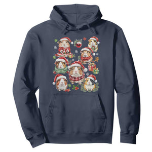 Funny Santa Cavy Squad Hoodie Christmas Guinea Pig Gift TS12 Navy Print Your Wear