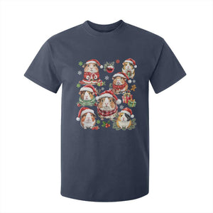Funny Santa Cavy Squad T Shirt For Kid Christmas Guinea Pig Gift TS12 Navy Print Your Wear