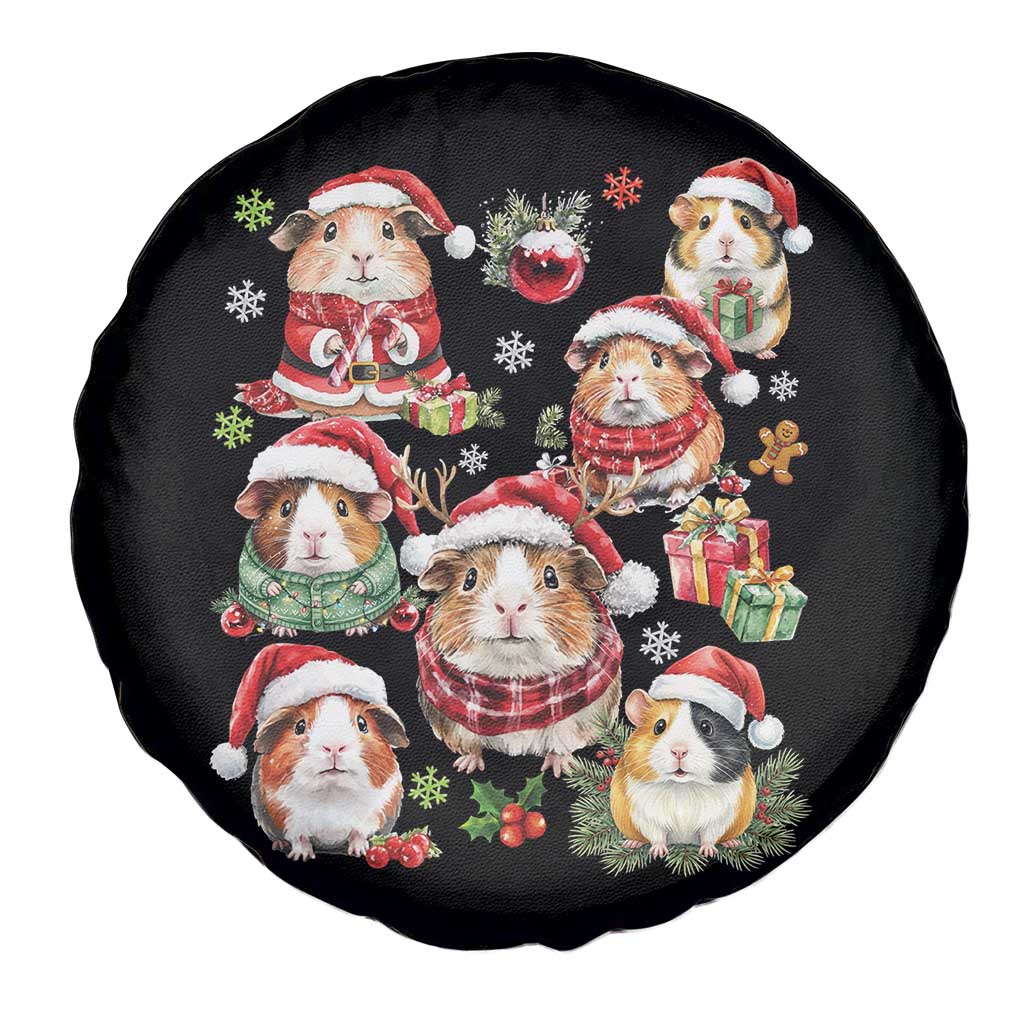 Funny Santa Cavy Squad Spare Tire Cover Christmas Guinea Pig Gift TS12 Print Your Wear