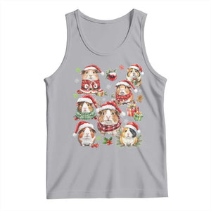 Funny Santa Cavy Squad Tank Top Christmas Guinea Pig Gift TS12 Athletic Heather Print Your Wear