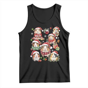 Funny Santa Cavy Squad Tank Top Christmas Guinea Pig Gift TS12 Black Print Your Wear