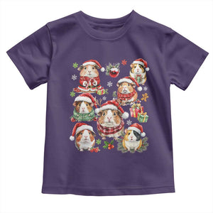 Funny Santa Cavy Squad Toddler T Shirt Christmas Guinea Pig Gift TS12 Purple Print Your Wear