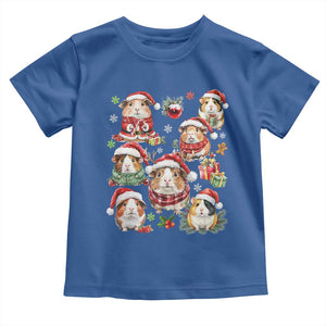 Funny Santa Cavy Squad Toddler T Shirt Christmas Guinea Pig Gift TS12 Royal Blue Print Your Wear