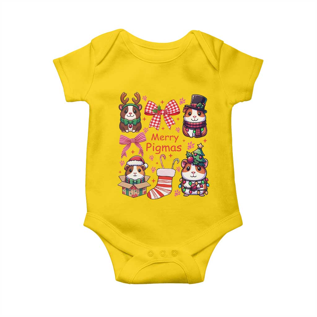 Merry Pigmas Baby Onesie Funny Guinea Pig Cavy Lover Holiday Gift TS12 Daisy Print Your Wear