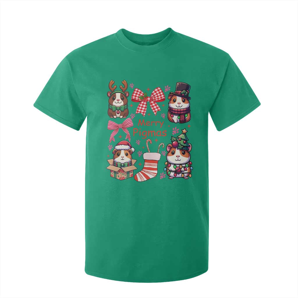 Merry Pigmas T Shirt For Kid Funny Guinea Pig Cavy Lover Holiday Gift TS12 Irish Green Print Your Wear