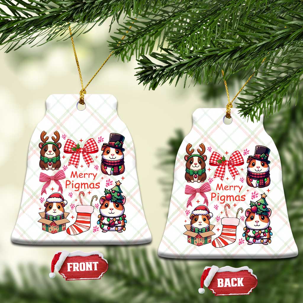 Merry Pigmas Ceramic Ornament Funny Guinea Pig Cavy Lover Holiday Gift TS12 Print Your Wear