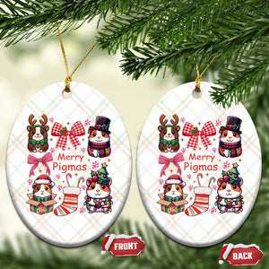 Merry Pigmas Ceramic Ornament Funny Guinea Pig Cavy Lover Holiday Gift TS12 Print Your Wear