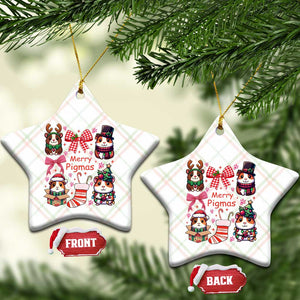Merry Pigmas Ceramic Ornament Funny Guinea Pig Cavy Lover Holiday Gift TS12 Print Your Wear