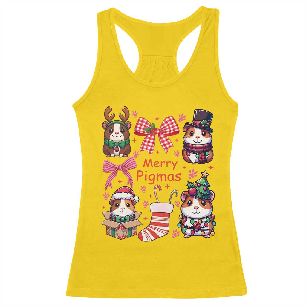 Merry Pigmas Racerback Tank Top Funny Guinea Pig Cavy Lover Holiday Gift TS12 Daisy Print Your Wear