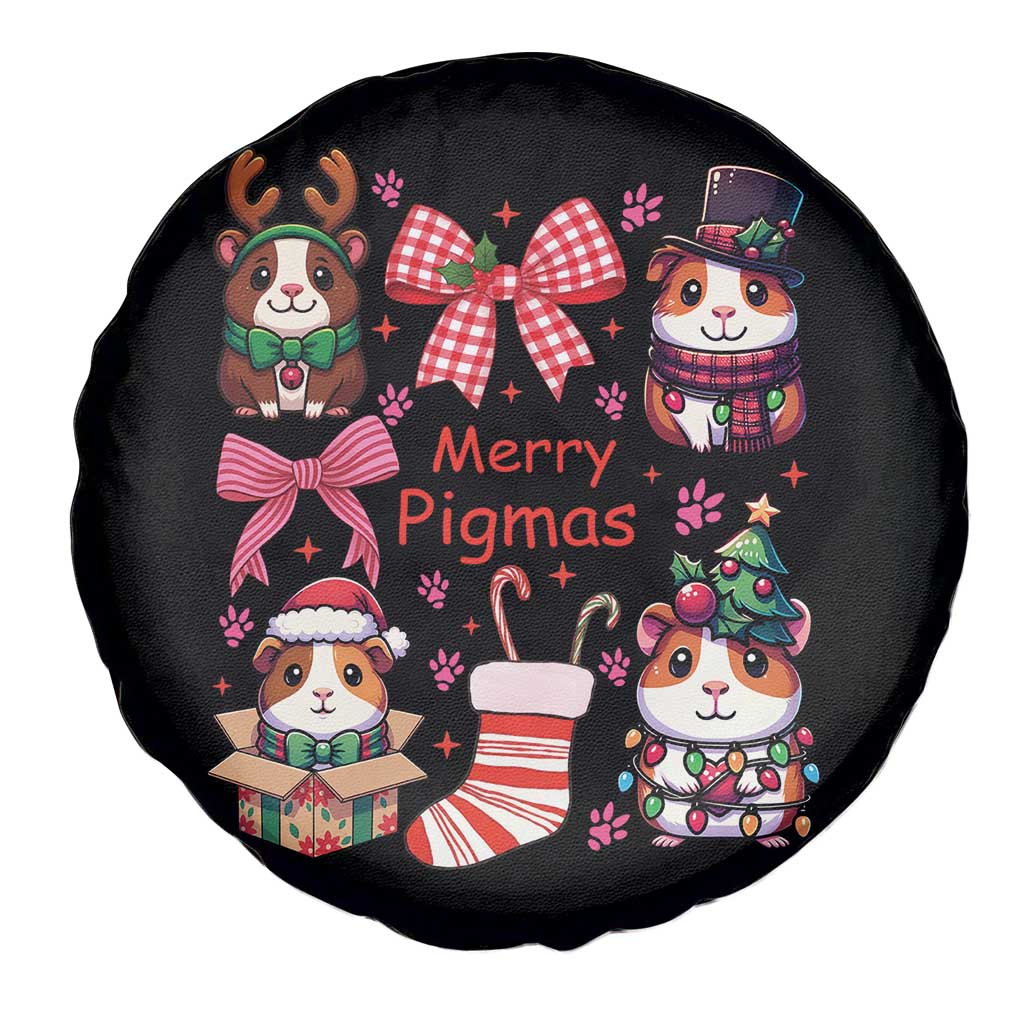 Merry Pigmas Spare Tire Cover Funny Guinea Pig Cavy Lover Holiday Gift TS12 Print Your Wear