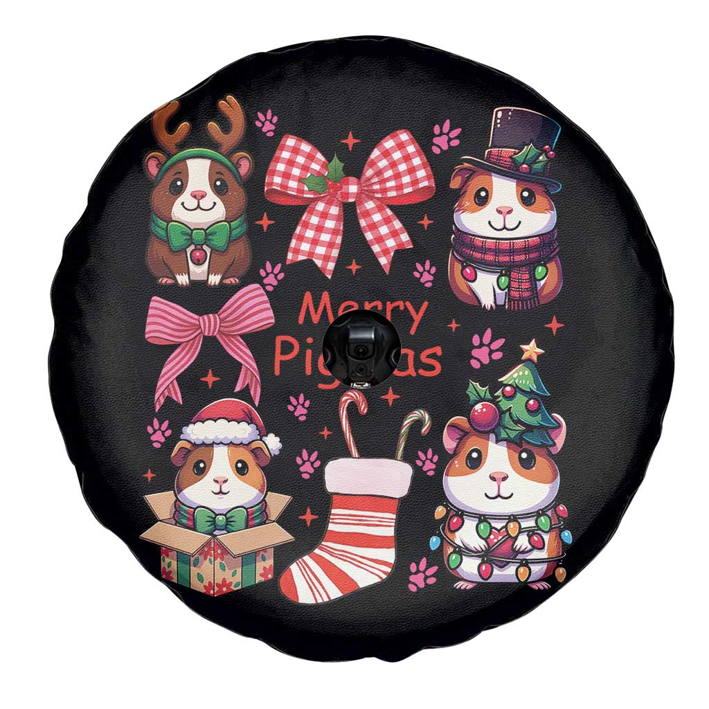 Merry Pigmas Spare Tire Cover Funny Guinea Pig Cavy Lover Holiday Gift TS12 Print Your Wear